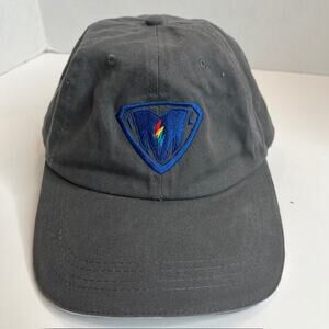 M Lightning Bolt Gray Baseball Cap